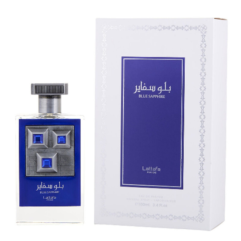 Lattafa Men's Pride Blue Sapphire EDP Spray 3.4 oz/100 ml