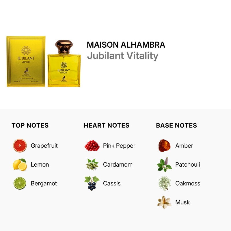 Maison Alhambra Unisex Jubilant Vitality EDP Spray 3.4 oz/100 ml
